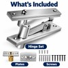 Heavy Duty Door Pivot Hinges – 200 LB Concealed 360°
