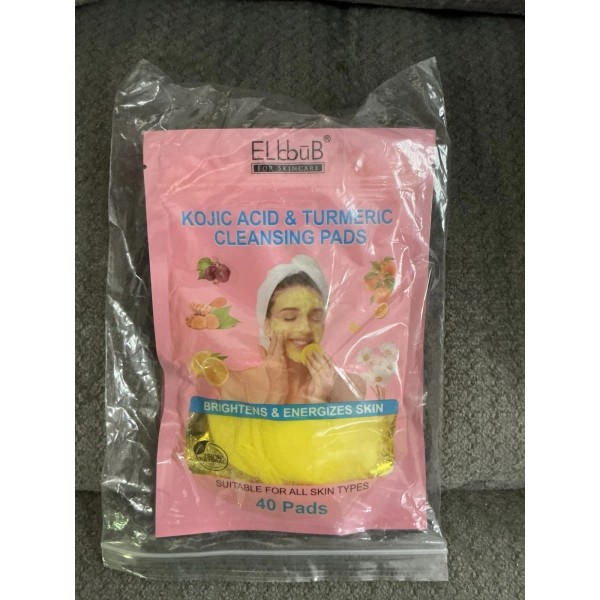 New Kojic Acid & Turmeric Cleansing Pads, All Skin Types,