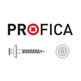 200 Profica Stainless Steel Spengler Screws - Torx TX, 20 - 15 mm, EPDM Washer, Material: Inox, V2A, A2, 2A - For Fixing Trapezoidal Sheets, Corrugated Sheets, Profile Plates, Corrugated Sheet, Roof Plates, Light Plates, 4.5x20