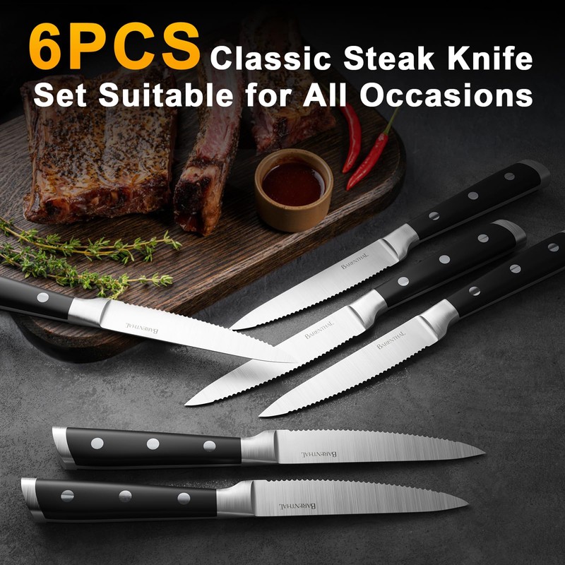 Barenthal steak knives set of 6-4.8 Inch Steak Knife Set