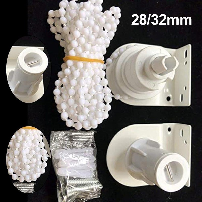 ReachMall 2SAN8D36TB27UP04Z4EAF728D5H2 28mm/32mm Plastic Replacement Roller Blind Repair Kit with
