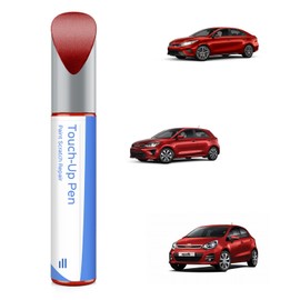 PARTS4EV Touch Up Paint Compatible with Kia Exact Match Chips and Nicks Touch Up (Currant Red(R4R) Compatible with Forte/Rio/Rio5)