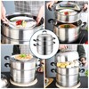 MANO Steamer Pot for Cooking 11 inch Steam Pots with