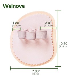 Welnove - Toe Straightener Hammer Toe Hallux Varus Mallet Overlapping for Men&Women-1 Pair 3 Holes