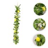 Abaodam Lemon Cane Eucalyptus Garland With Flowers Berry Wreath Wedding