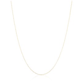 [MJP] K18YG Cut Red Bean Necklace, Mint Certification Mark, 15.7 inches (40 cm) (CA-16) Yellow Gold, Yellow Gold, No Gemstone