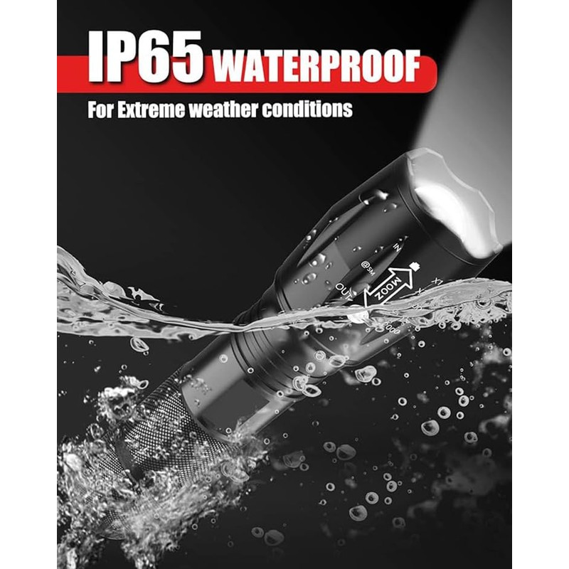 Vitaltac Flashlight Tactical Elitetac Advanced Technology Water & Shock Resistant