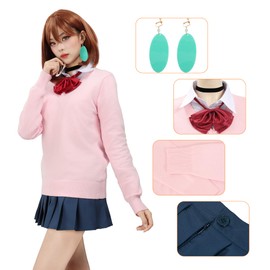 DAZCOS Ayase - Disfraz de cosplay para adultos y mujeres, talla estadounidense, traje de anime japonés JK, uniforme para fiesta (S)