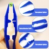 Pack of 20 Precision Plastic Tweezers, 5 Colours (Green, Blue,
