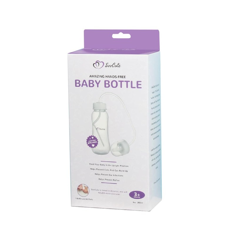 Hands-Free Baby Bottle - Anti-Colic Nursing System 9 oz Baby