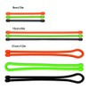 Cable Tie, Reusable Rubber Twist Tie 3", 6", 12" Coloured