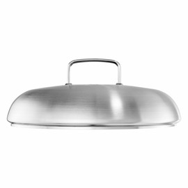 Fissler Original Profi Collection Stainless Steel High Capacity Lid (Diameter 28 cm) for Roasters, Pots and Pans, Silver