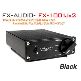 FX-AUDIO- FX-1001Jx2 TPA3116 Digital Amplifier IC 60W x 2ch ParallelBTL Dual Mono Power Amplifier (Black)