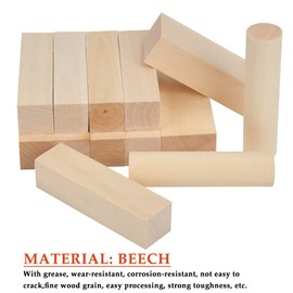 Basswood for Carving Long TIMESETL 14 Pieces 10 cm Carving Wood Long Wooden Blocks Large Basswood Carving Blocks Wooden Blocks for Carving Wood for Carving Wood Set for Wood Carving
