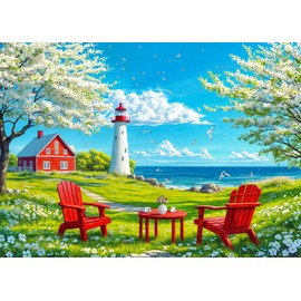 Puzzles 1000 Pieces for Adults jigsaw puzzles for adults 1000 Piece -See the sea Beach Walk- 1000 Piece Puzzle Educational Games Beautiful Decoration Puzzle