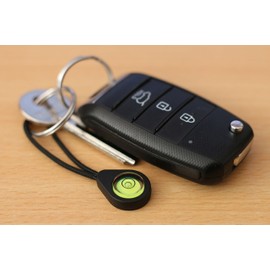 Spirit Level Keyring – Pocket Bubble Level for General DIY Levelling, caravans and Photography. Pack of Two. UK-Made.
