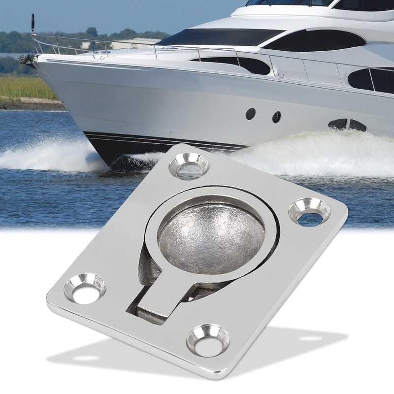 X AUTOHAUX 316 Stainless Steel 47x38mm Boat Floor Locker Hatch