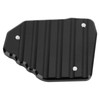 Black Motorcycle Kickstand Extension Plate Aluminium Alloy Side Stand Enlarger