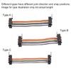 sourcing map IDC Ribbon Cable Coloured Rainbow Wire 40 Pins
