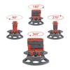 Grafner Square Sprinkler with 16 Nozzles and Turbo Motor, up