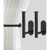 Curtain Tiebacks Hooks Wall Mounted, Curtain Holdbacks Screw-in, Curtain Holders