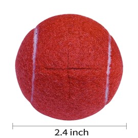 XLYBSST Pre-Cut Walker Tennis Ball 4PCS Heavy Duty Thickness Walkers Legs Opening for Easy Installation for Furniture Legs and Floor Protection (Red)