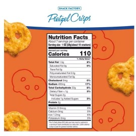 Snack Factory Buffalo Wing Pretzel Crisps, Non-GMO, 7.2 OZ Resealable Bag