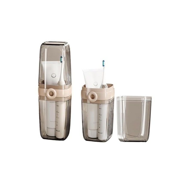 2 Piezas Estuche para cepillos de Dientes de Viaje, Soporte