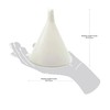 Norpro Plastic Funnel, Set of 3, Set of Three, White