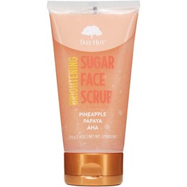 Exfoliante Facial Iluminador TREE HUT | Piña y Papaya con Azúcar Natural | 210 g | Con Alfa Hidroxiácidos, Vitamina C & E | Fórmula Vegana para Todo Tipo de Piel | Piel Suave y Radiante