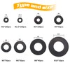 URLWALL 500Pcs Nylon Flat Washer Assortment Set, Washers Metric Sealing