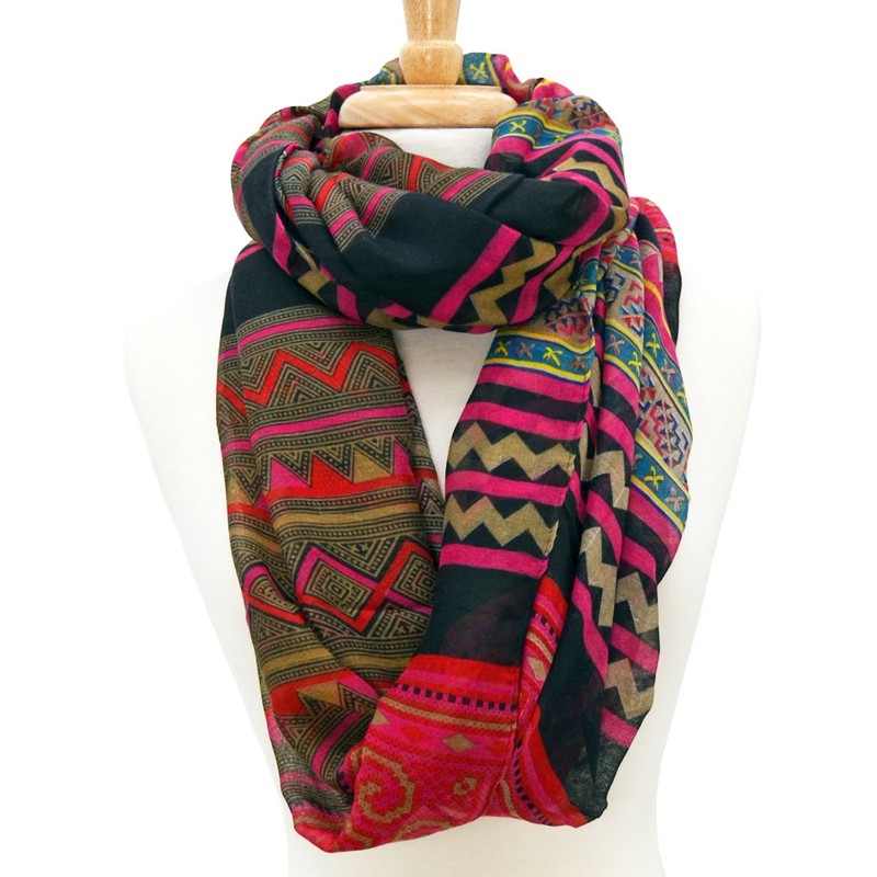 Tatum Navaho Print Infinity Scarf