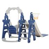 TOBBI 4 in 1 Kids Slide and Swing Set for
