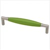 Liberty Hardware 121566 5" Green Insert & Satin Nickel Cabinet