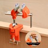 MAXMAN Clamp Bench Vise with Post Universal, Woodworking Vise, 360°