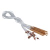 12pcs Afghan Rug Crochet Hook Handicraft Carbonized Bamboo Tunisian Crochet
