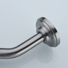 8-inch S-Shape Curved Shower Arm with Flange, Stainless Steel Top