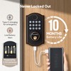 ELAMOR Fingerprint Door Lock, Keyless Entry Door Lock with Automatic