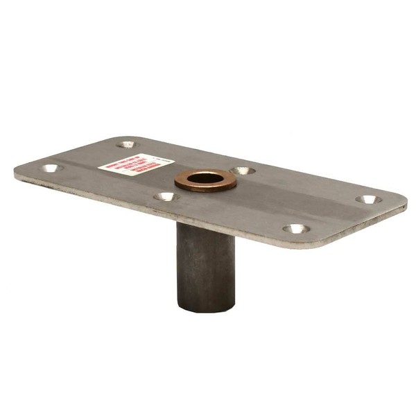Attwood Swivl-Eze 6483 Lock'N-Pin Stainless Steel Base Plate, Bronze Bushing