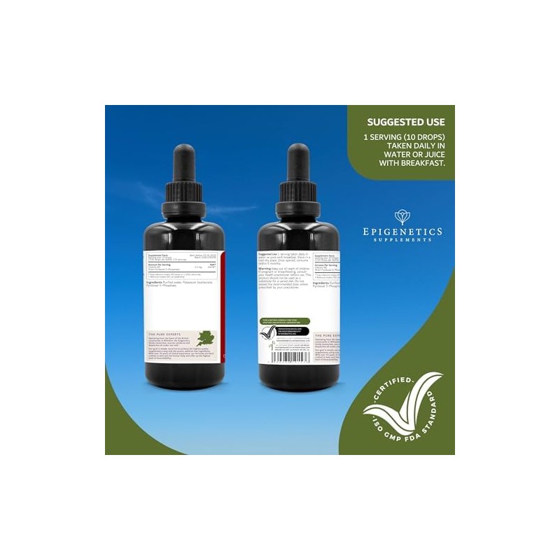 Vitamin B6 Vitamins | P5P Supplement 100ml Liquid Drops |