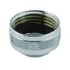 Neoperl 15 3450 5 Faucet Adapter, Solid Brass, Chrome Finish, Female 3/4" Hose Top Threads, Male 55/64"-27 Bottom Threads