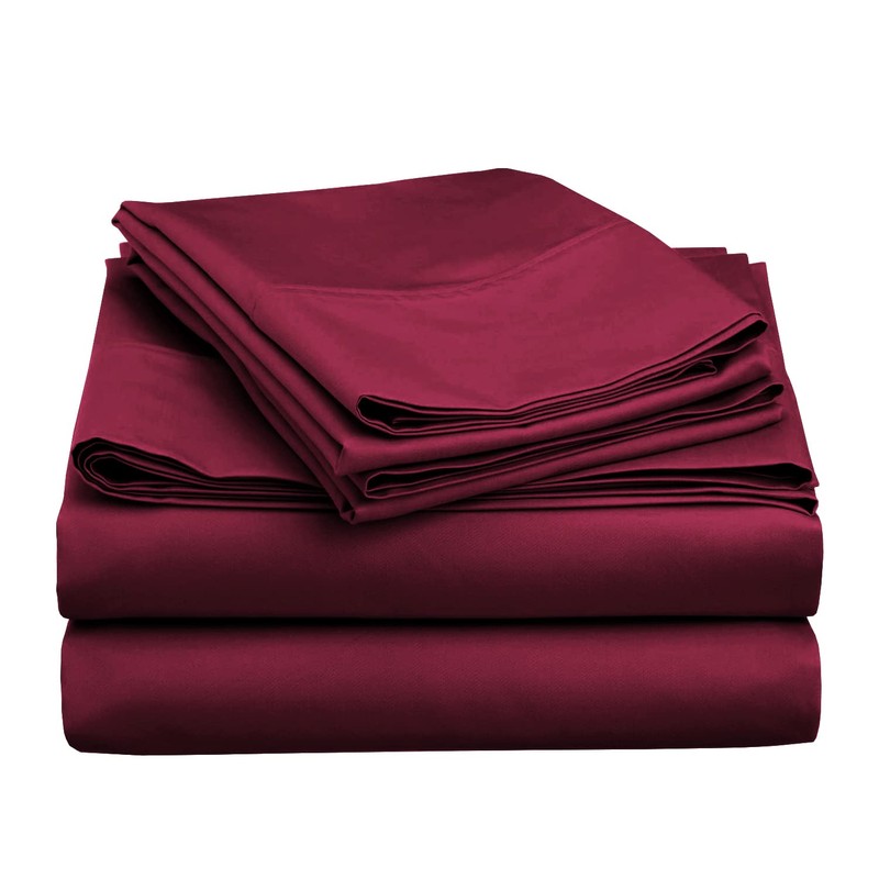 MOONLIGHT20015 Single Duvet Cover Burgundy Solid Soft Single Bedding Duvet