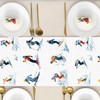 Heyfary Skiing Skier Table Runner Winter Snow Ski Party Decoration