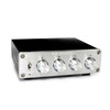 FX-AUDIO- LM-01J [Silver] 4ch Stereo Mixer & Preamplifier Combines RCA