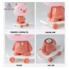 Importeek 5pz Lampara Luz Led Touch Infantil Cerdo Escritorio Decora