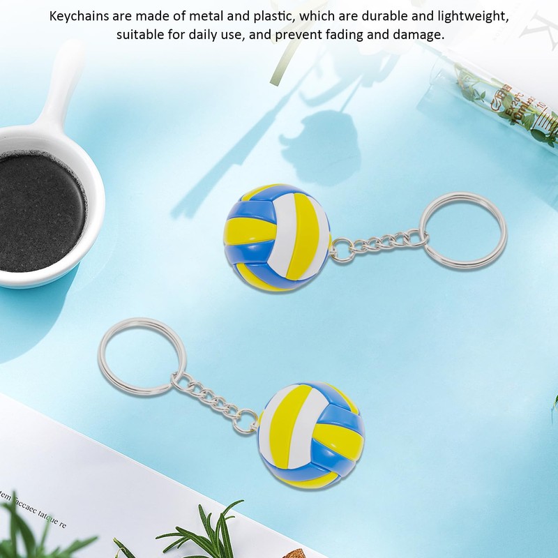 2 Pieces Volleyball Keychains, Sports Souvenirs, Creative Keychains, Bag Charms,