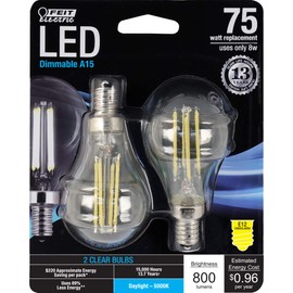 Feit Electric BPA1575C/850/FIL/2 75W EQ DM LED Light Bulbs, 2 Bulbs