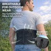 Faja lumbar ultra ajustable y transpirable para hombres, cinturón de
