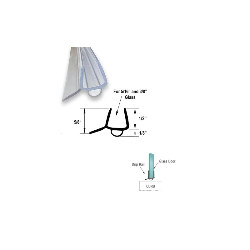 Gordon Glass® Universal Clear Bottom Sweep with Bulb and Drip