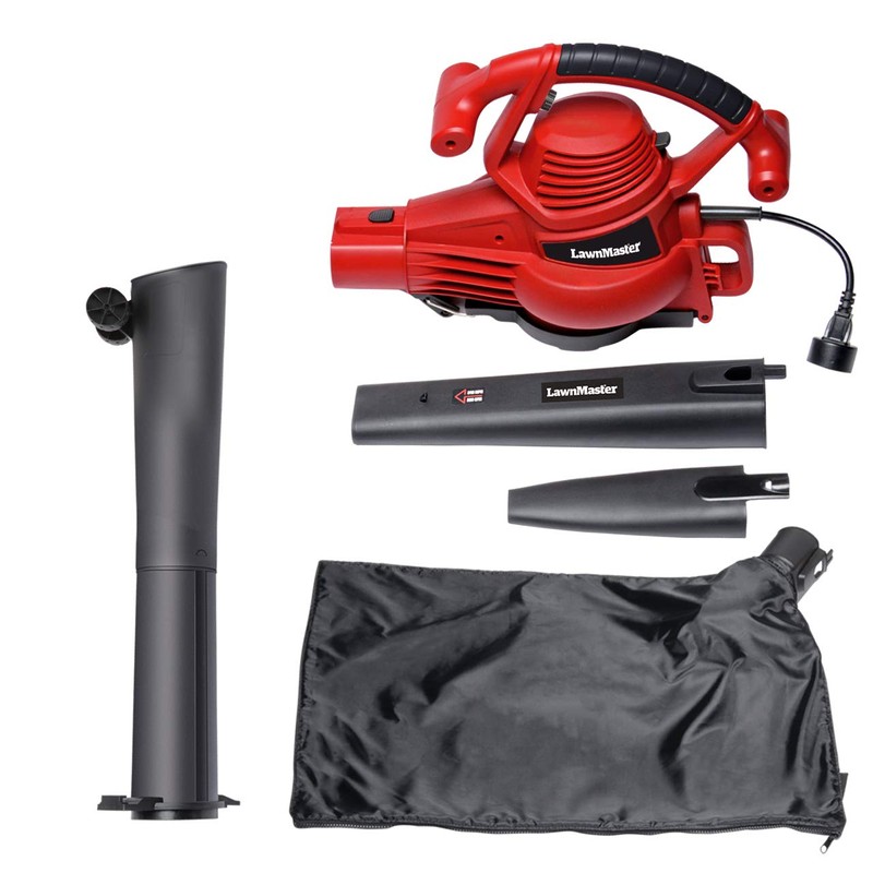 LawnMaster Red Edition BV1210E 1201 Electric Blower Vacuum Mulcher 12